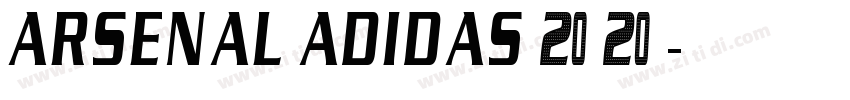 Arsenal Adidas 2020字体转换